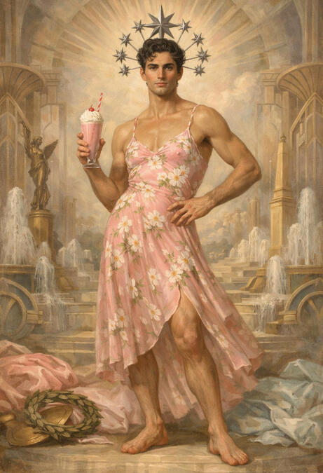 Male figurative surreal fine art.