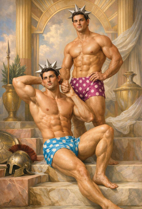 Male figurative surreal fine art.